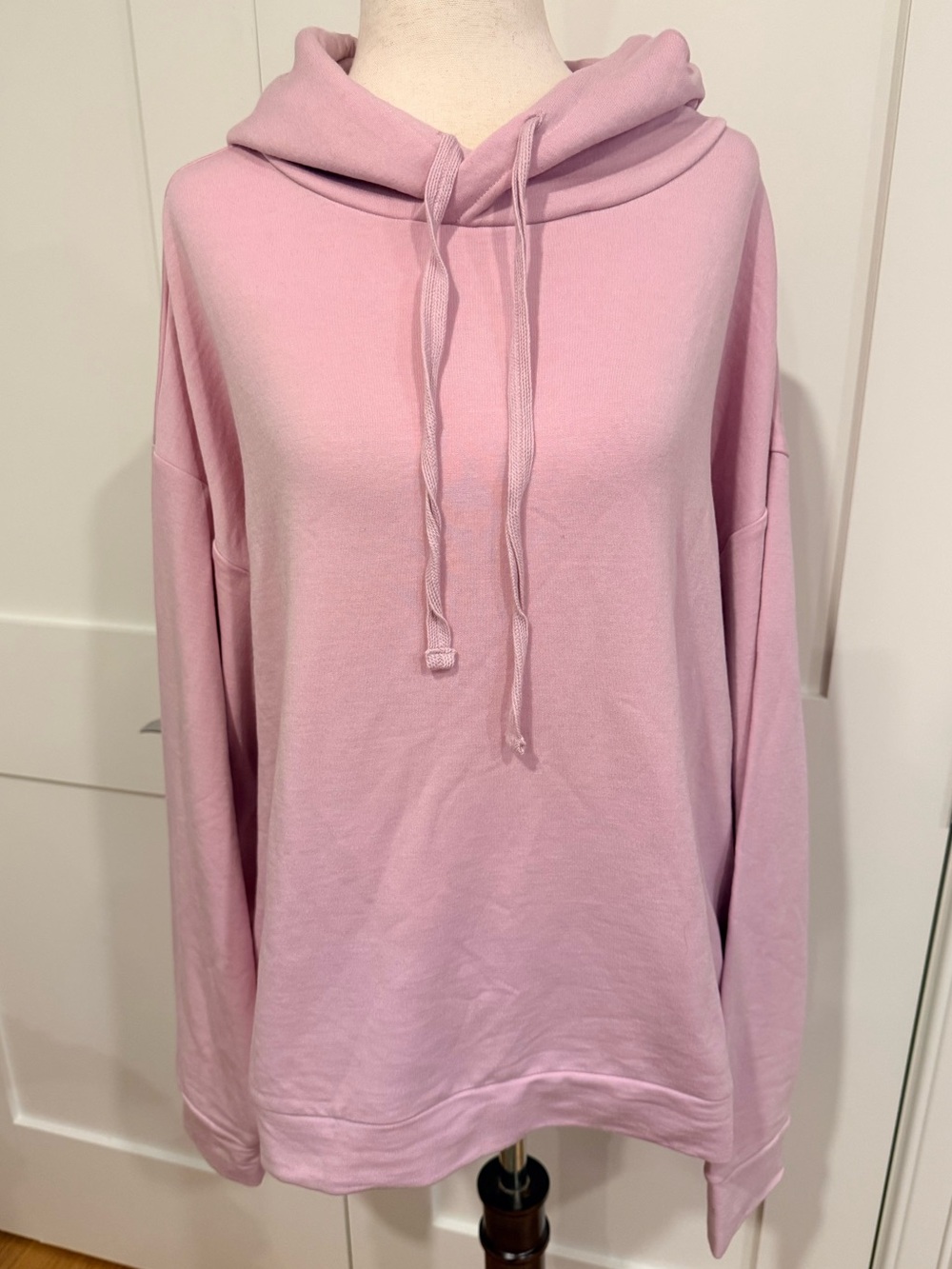 Quince Super Soft Fleece Pink Hooded Sweatshirt
